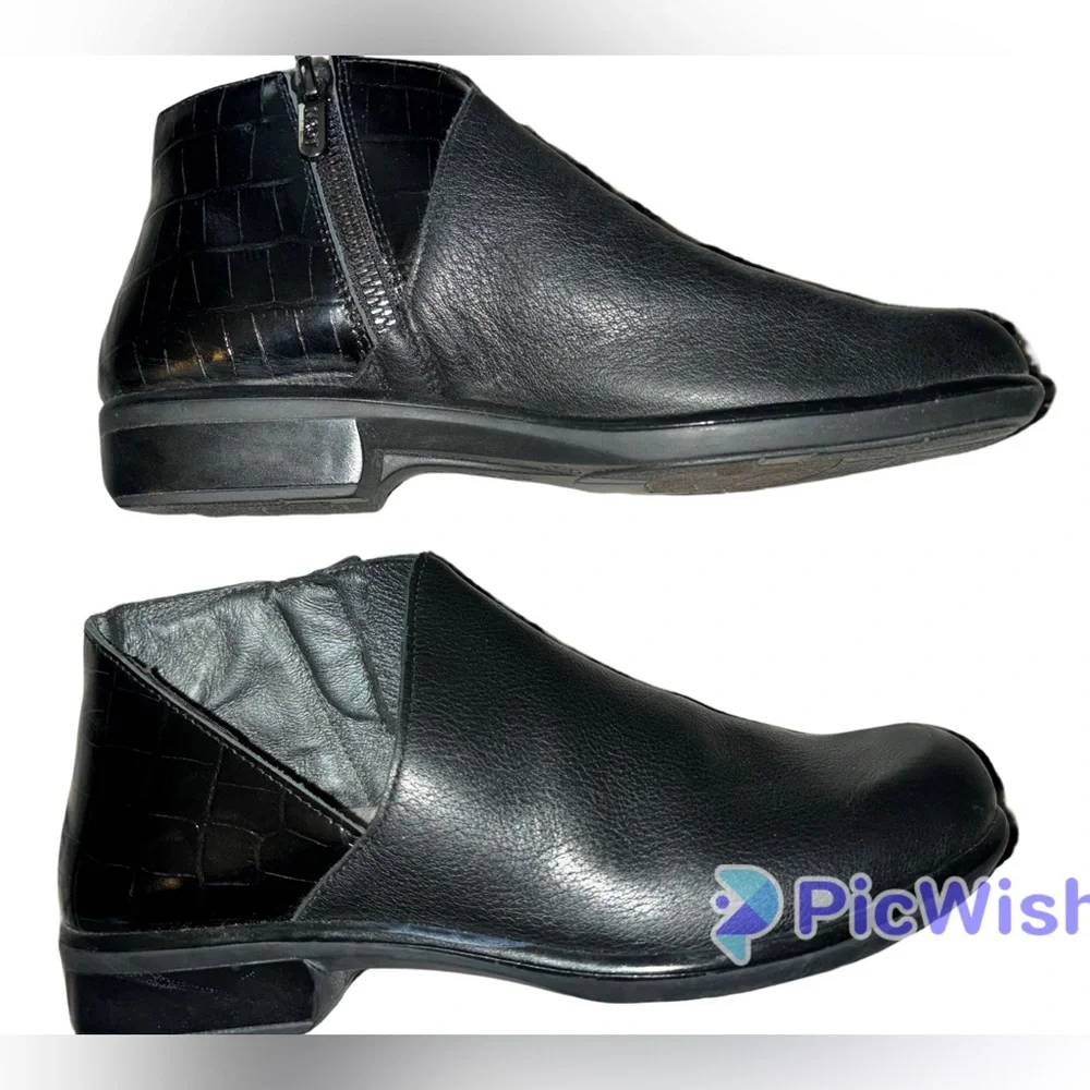 Naot Bayamo bootie, black leather size EU 37